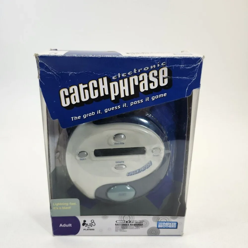 Catch Phrase Handheld Game Hasbro Electronic 2009 Adult Party 4 Player Tested